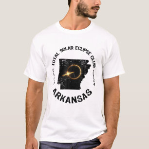 American Total Solar Eclipse Arkansas Retro State T Shirt