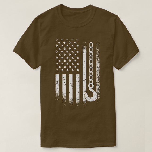 American Tow Lastbil operator T Shirt (Design framsida)
