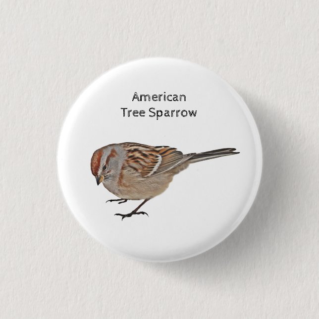 American Träd Sparrow Knapp (Framsida)