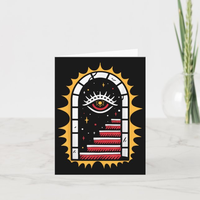 American Traditional Old school Tattoo Flash Bläck Kort (Framsida)