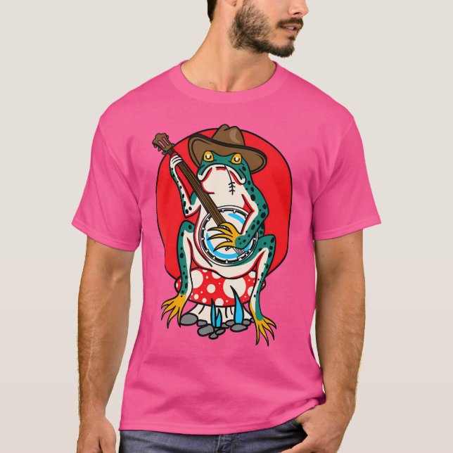 American Traditional Old school Tattoo Flash Frog T Shirt (Framsida)