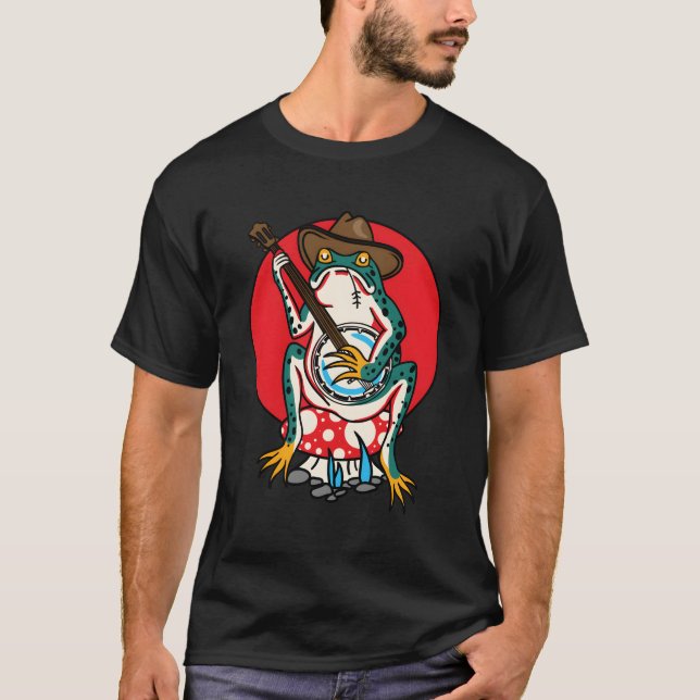 American Traditional Old school Tattoo Flash Frog T Shirt (Framsida)