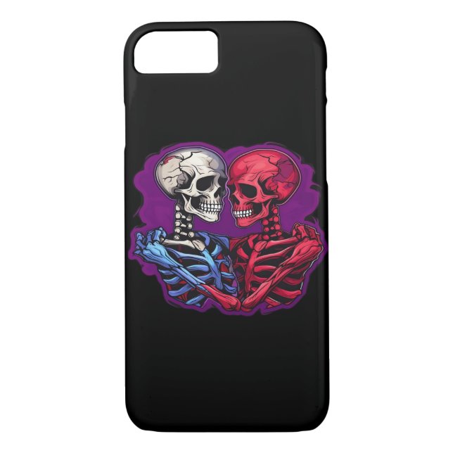 American Traditional Skeleton Holding Händer Tatto Case-Mate iPhone Skal (Baksida)