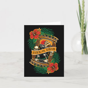 American Traditional Tatto Old school Flash Skull Kort