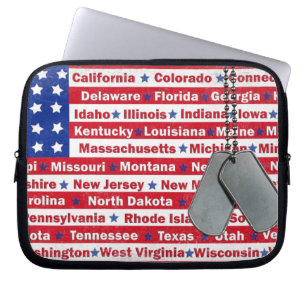 American Tribute Laptop Fodral