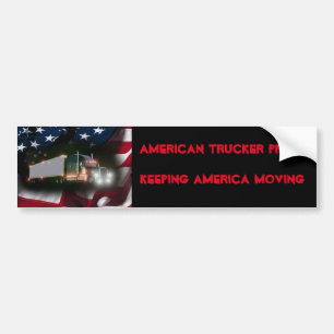 American Trucker Pride Bildekal