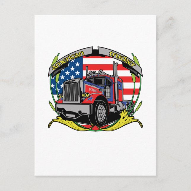 American Trucker Vykort (Framsida)