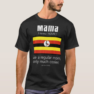 American Ugandan Patriot Flagga Mors dag Uganda M T Shirt