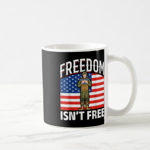 American US Flagga United Stater Freedom Soldier M Kaffemugg