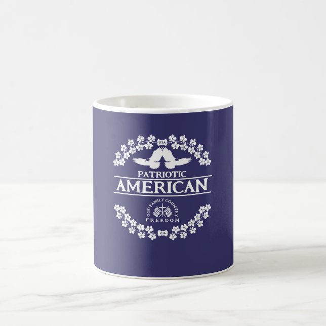 AMERICAN | USA 1776 | GOD FAMILY LAND FREEDOM KAFFEMUGG (Center)