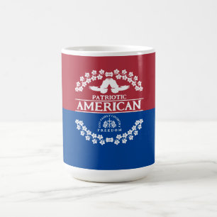 AMERICAN USA 1776 GOD FAMILY LAND FREEDOM KAFFEMUGG