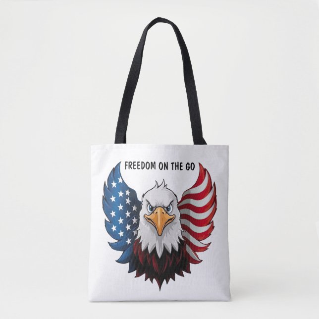 American USA Eagle Flagga Tygkasse (Framsida)
