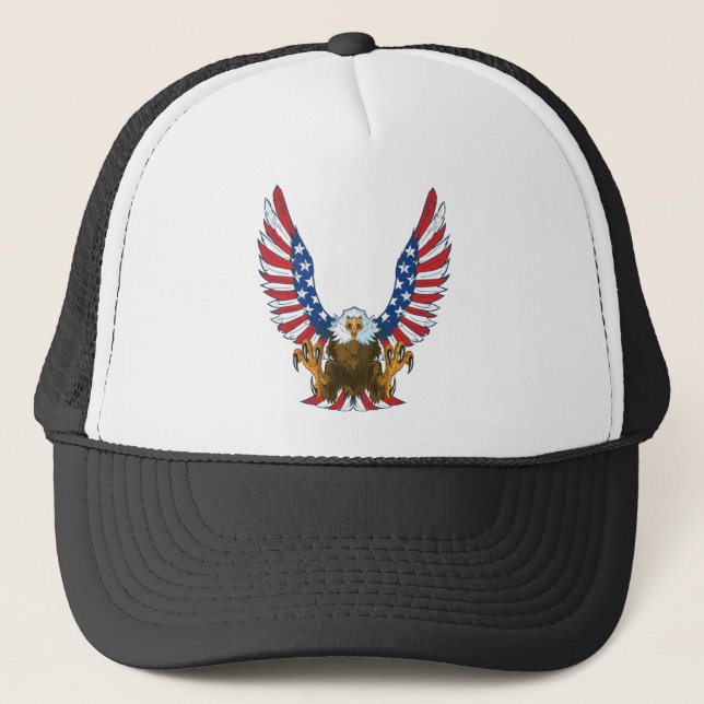 AMERICAN USA EGLE FLAGGA KEPS (Framsida)