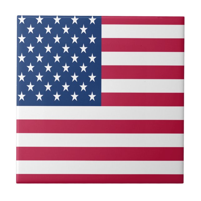 American USA flagga Pride Design-76353 Kakelplatta (Framsidan)