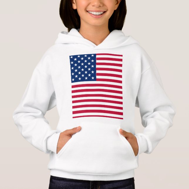 American USA flagga Pride Design-76353 T Shirt (Framsida)