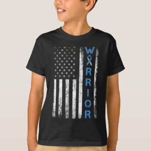 American USA flagga Warrior - typ 1 Diabetes Aware T Shirt