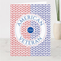 AMERICAN VETERAN Big "Tack Card"
