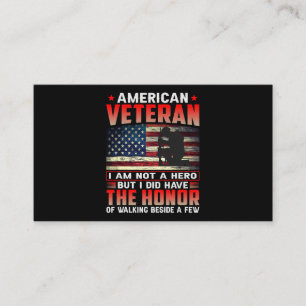 American Veteran Honor 38 Visitkort