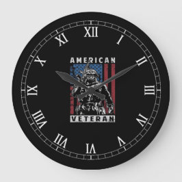 American Veteran Stor Klocka