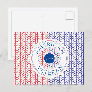 AMERICAN VETERAN-vykort Vykort