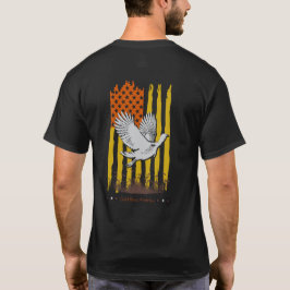 American Vild Turkey Flagga Thanksgiving Sports Hu T Shirt