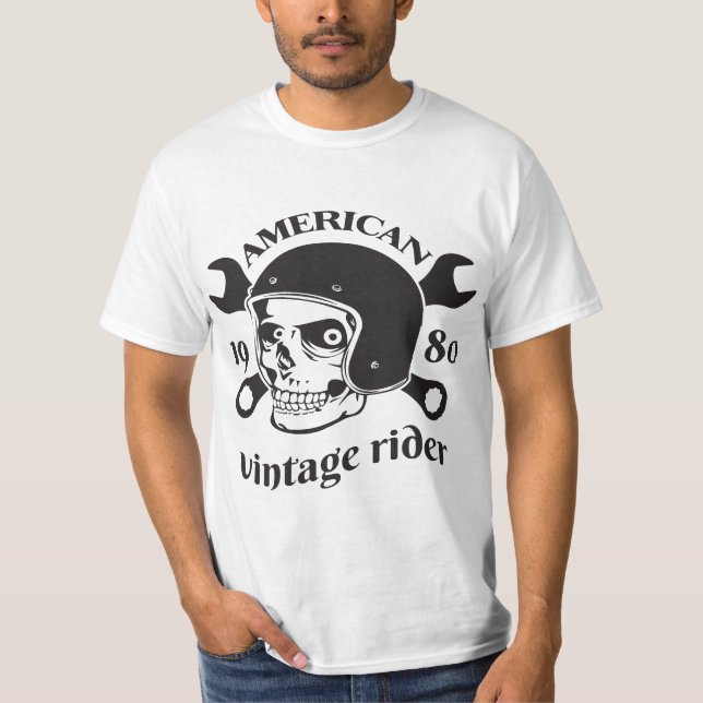American Vintage Rider 1980 T Shirt (Framsida)