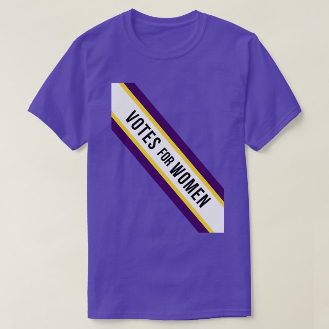 American Votes for Women Suffragette Sash T Shirt (Design framsida)