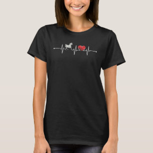 American Warmblods Heartslag Ekg Equestrian Horse T Shirt