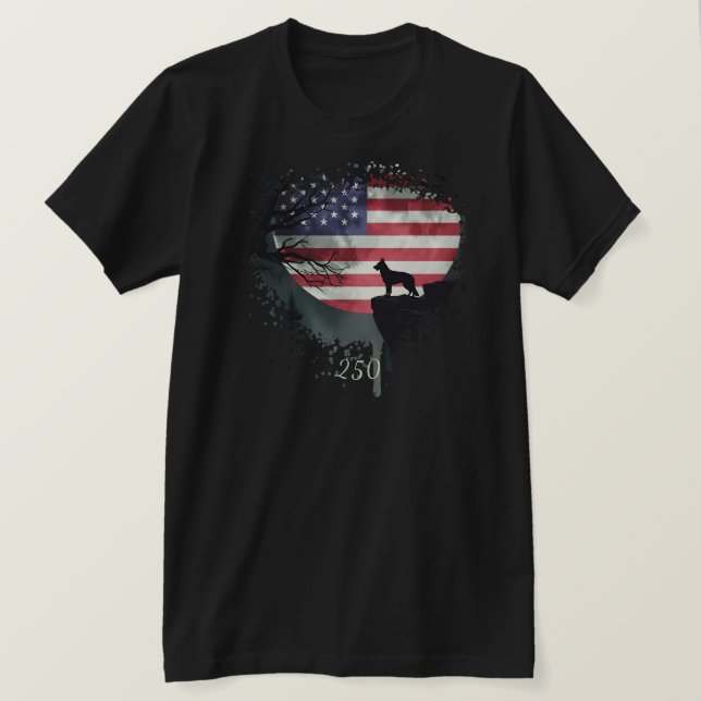 American Watchdog - German Shepherd T-Shirt (Design framsida)