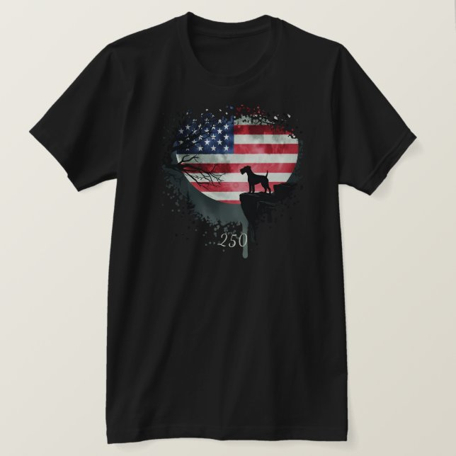 American Watchdog - Irish Terrier T-Shirt (Design framsida)