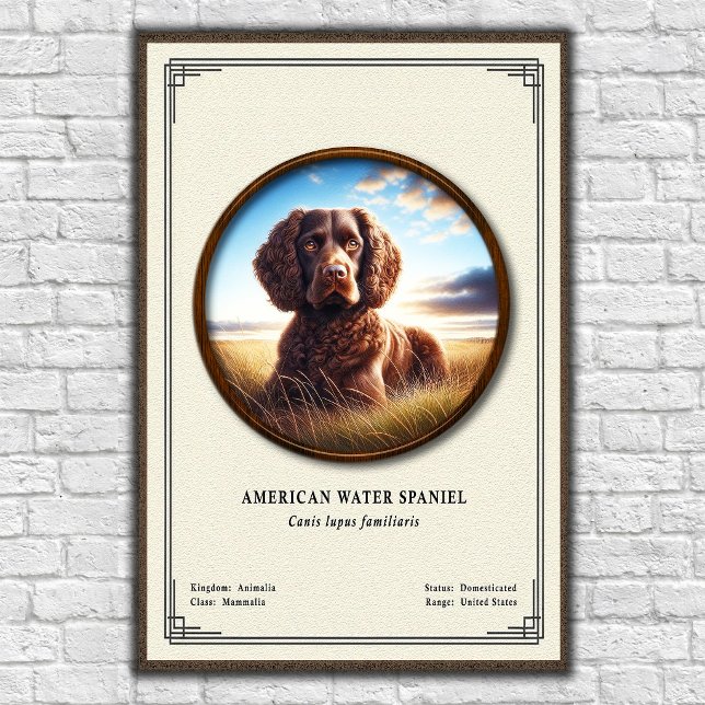 American Water Spaniel Zoologi Serie Poster (Skapare uppladdad)