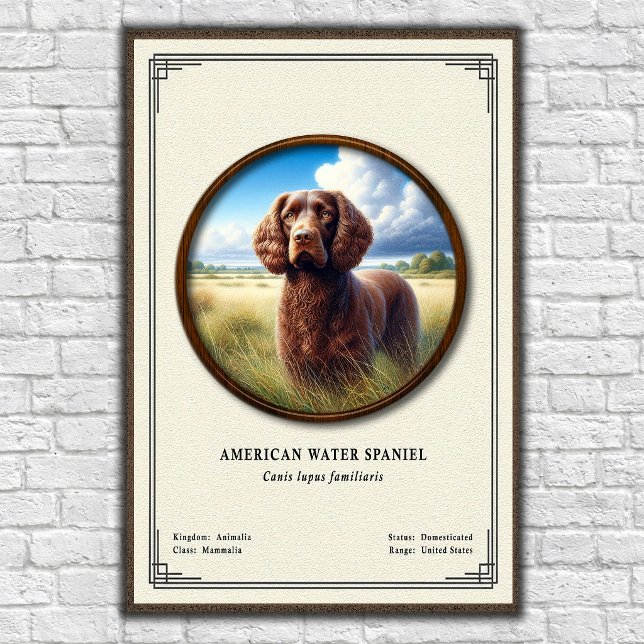 American Water Spaniel Zoologi Serie Poster (Skapare uppladdad)
