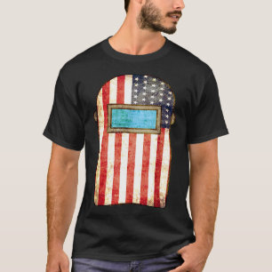 American Welder Shirt US Flagga Welding Huva Gift T