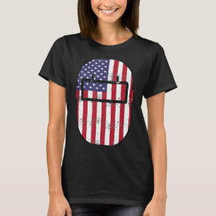 American Welder US Flagga Welding Huva Gift 4nftp T Shirt