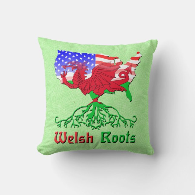 American Welsh Roots Pillows Kudde (Framsida)