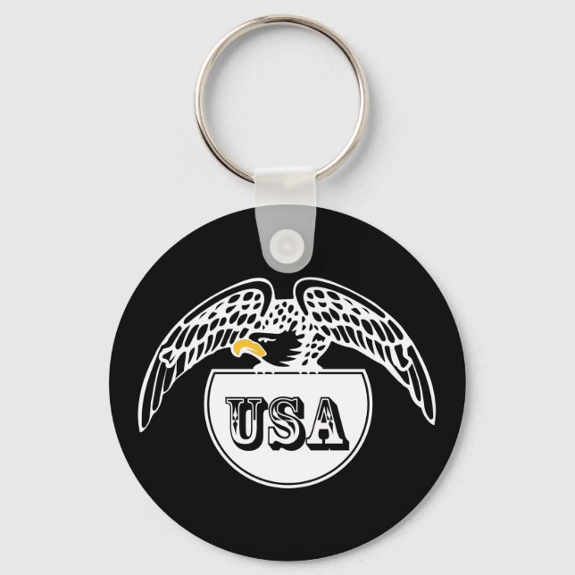 American White Eagle Nyckelring (Framsida)