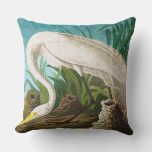 American White Heron av John James Audubon Kudde