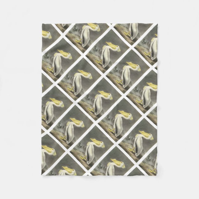 American White Pelican av Audubon Fleecefilt (Framsidan)