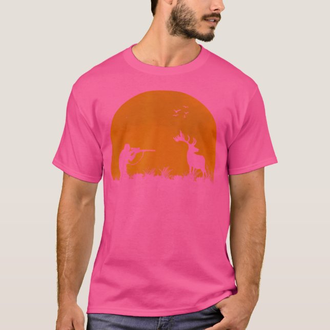 American Whitetail Buck Hjort Hunter Gift T Shirt (Framsida)