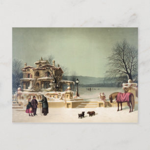 American Winter Scene Vykort