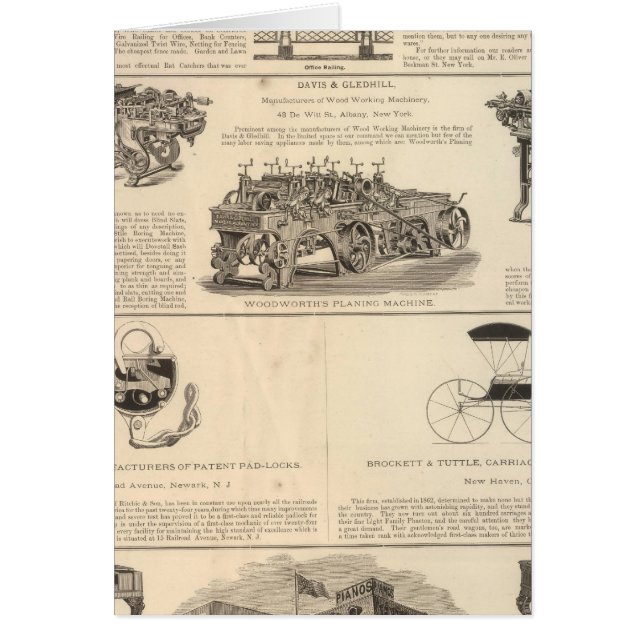 American Wire Works Hälsningskort (Framsidan)