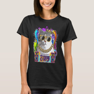 American Wirehair Katt Hip Hop 90s Rapmusik T Shirt