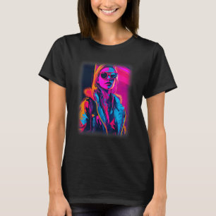 American Woman Aesthetics Coola Rave Techno Girl R T Shirt