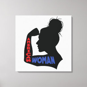 American Woman Canvastryck
