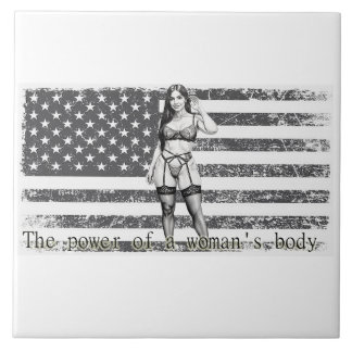 American woman Kakelplatta