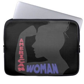 American Woman mörk grått Laptop Fodral