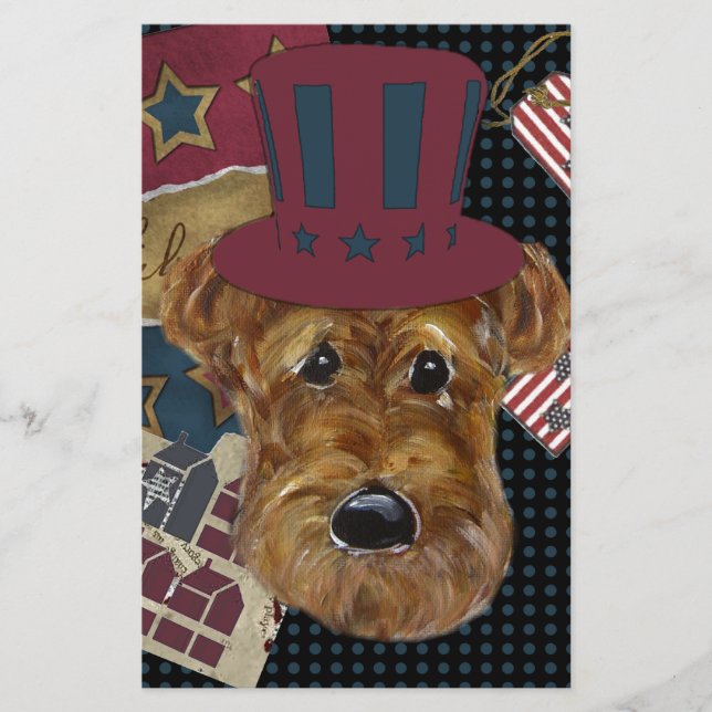 AMERICANA AIREDALE BREVPAPPER (Framsida)