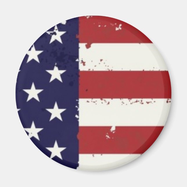 Americana American Flagga Magnet (Framsidan)