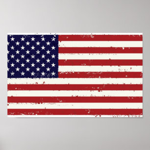 Americana amerikanska flagganaffisch poster