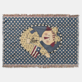 Americana Annie Throw Blanket Filt